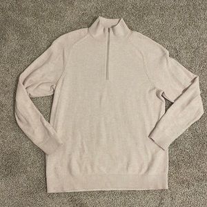 Lululemon Mens Textured Knit 1/2 Zip Sweater size Large